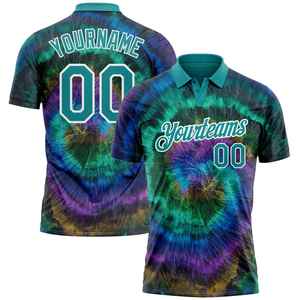 X <b>Men's</b> Custom Printed Short Sleeve <b>Polo</b> <b>Shirt</b> Digital Printing Sporty Style Quick Dry Breathable Knitted Polyester Regular Fit - Product Image 2