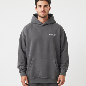 Sweat-shirt à capuche surdimensionné pour homme en molleton de coton épais, streetwear, logo personnalisé, sweat-shirt à capuche décontracté de haute qualité - Product Image 1
