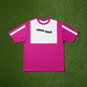 เสื้อยืดโอเวอร์ไซส์ผู้ชายสั่งทำพิเศษ สีทูโทน บล็อกสี  โลโก้สั่งทำได้ สไตล์ลำลอง สตรีทแวร์ - Product Image 3