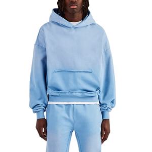 Chándal de invierno informal para hombre, transpirable, cómodo, de talla grande, conjunto con capucha, 100% de algodón, polar, para correr, 2026 - Product Image 6