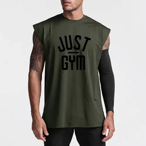 Débardeur tricoté respirant sans manches pour homme en polyester/coton, idéal pour la course à pied - Product Image 4