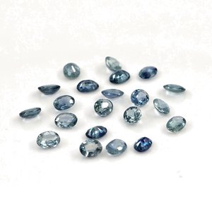 Saphirs bleus naturels non traités, ovales calibrés 3x4mm, pierres précieuses de saphir bleu naturel facettées pour la création de bijoux - Product Image 6