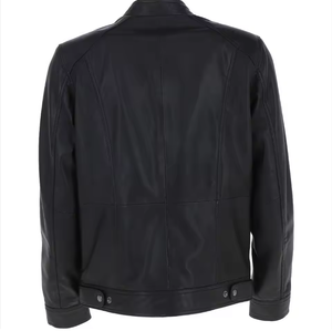 Chaqueta de Cuero de Piel de Oveja Auténtica Estilo Americano para Hombre - Moda de Invierno - Product Image 6