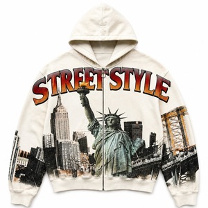 Sudadera Ligera con Estampado DTG Personalizado, Corte Regular, Estilo Casual para Exteriores, Moda Urbana Unisex, Cómoda de Usar - Product Image 1