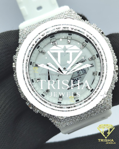 Premium VVS Moissanite Diamond Watch 925 Sterling Silver Custom Luxury <b>Wristwatch</b> For Men Women - Product Image 4