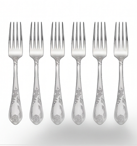 Fourchette en acier inoxydable argenté de qualité supérieure, idéale pour la maison, les restaurants, les hôtels, les mariages et les fêtes. - Product Image 1