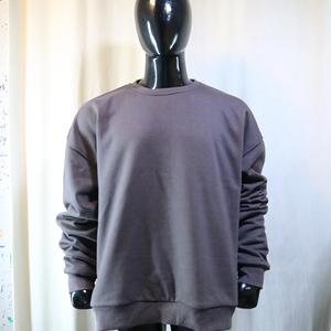 Sudadera con cuello simulado de 450 GSM, bordado con nombre personalizado, corte holgado y extragrande, 100% algodón, felpa francesa. - Product Image 2