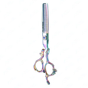 Ciseaux de Salon de Coiffure Professionnels avec Logo Personnalisé, Ciseaux de Coiffure et d'Effilage en Acier Inoxydable - Product Image 1