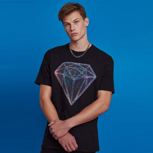 Fashion Wear Rhinestone T-<b>Shirt</b> Men Short Sleeve Summer Rhinestone Tee <b>Shirt</b> Men's <b>100</b>% Cotton <b>Polyester</b> Rhinestone T <b>Shirts</b> Men - Product Image 4