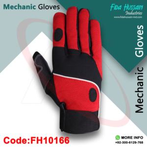 Guantes mecánico de cuero sintético de agarre de calidad mejorada de Pakistán Guantes mecánicos de la mejor calidad con PVC Grippy Palm Guantes - Product Image 2