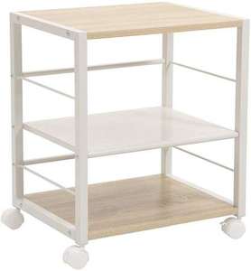 Carrito de Servicio para Hotel con Acabado en Latón, 2 Estantes y 4 Ruedas Giratorias, Mueble Comercial Resistente, Carrito de Bar para Hotel - Product Image 5