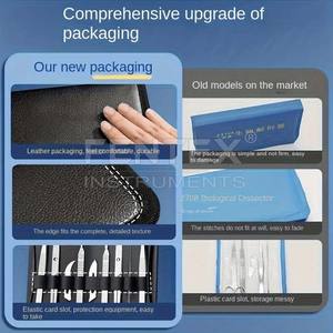 Ensemble d'anatomie biologique FENTEX 7 pièces en acier inoxydable, outils de dissection d'insectes (aiguilles, ciseaux) - pour étudiants en médecine et laboratoire - Product Image 3