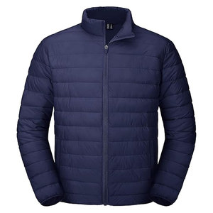 Veste matelassée légère pour homme avec logo personnalisé, imperméable, coupe-vent, isolée, avec col montant - Product Image 1