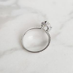 6x9MM Old mine Cushion Moissanite <b>Solitaire</b> <b>Ring</b> 925 <b>Silver</b> Trendy Wedding Engagement Women's Fine Jewelry For Partner - Product Image 4