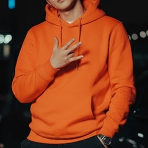 Sudaderas con Capucha 100% Algodón, Estampado Digital Sólido, Bordadas, Otoño, Talla Grande, Unisex - Product Image 1