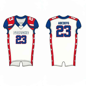 Uniforme de Fútbol Americano Sublimado Personalizado OEM, Transpirable, Impreso con el Nombre del Equipo Universitario para Jugadores Jóvenes - Product Image 1