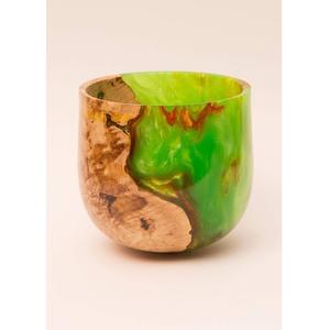 Elegante Tazón de Resina Epoxi Hecho a Mano, Libre de BPA, con Patrones de Madera Natural, Acabado Brillante y Duradero, Suministro Mundial - Product Image 1