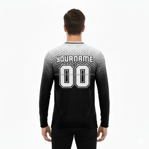 T-shirts à manches longues personnalisés de haute qualité, impression par sublimation personnalisée, vente en gros en vrac, pas cher - Product Image 4