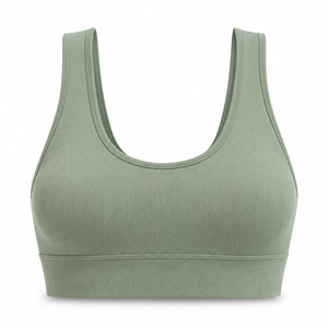 Soutien-gorge de sport extensible pour femme adulte, noir, grande taille, avec logo personnalisé, ajustable à l'avant et à l'arrière avec découpe en forme de clé, ultra-lisse et confortable - Product Image 5