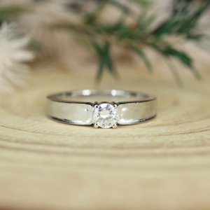 แหวนเงินแท้ 925 ชุบแพลตตินั่ม ประดับเพชรโมอิสซาไนต์แบบหนามเตย สำหรับแหวนแต่งงาน แหวนหมั้น งานเลี้ยงฉลองครบรอบ - Product Image 6