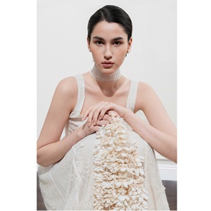 Eco Friendly Elegant Women's Dresses ODM Support MIREILLE A-LINE LONG DRESS New Midi A-Line Womens Dresses In WhiteAnt - Product Image 5