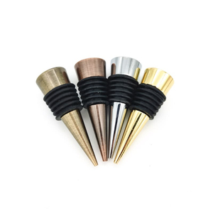 Bulk Wholesale Food Grade Zinc Alloy Metal <b>Wine</b> Bottle <b>Stopper</b> with Silicone Seal Decorative Shaped <b>Wine</b> Home Bar Accessories - Product Image 1