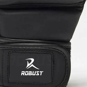 Gants de MMA en cuir pour l'entraînement et l'exercice en arts martiaux avec fermeture auto-agrippante antidérapante et maintien sécurisé - Product Image 6