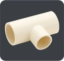 Raccord en T égal en CPVC résistant aux produits chimiques haute pression |   Raccord en T à sertir pour plomberie eau chaude et froide (en pouces) - Product Image 3