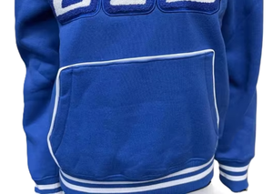 Sweat-shirt décontracté pour femme en chenille avec lettres Zeta Phi Beta, logo frontal, manches longues et poche kangourou – Collection Hiver - Product Image 3