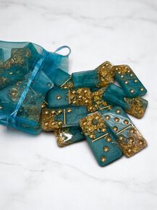 Juego de Dominó de Resina de Lujo para Noches de Juego en Familia, Reuniones de Amigos, Actividades en Interiores y Regalos para Ocasiones Especiales - Product Image 6