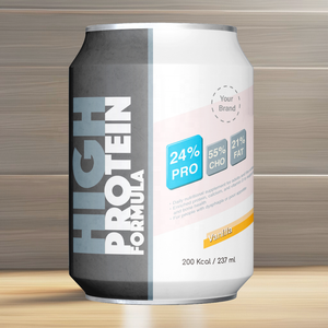 OEM ODM สูตรโปรตีนสูงสำหรับผู้ใหญ่237มล. กระป๋องเพรียวบางรองรับการเจริญเติบโตของกล้ามเนื้อการปรับแต่งการทำงาน - Product Image 1