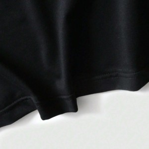 Ensemble 2 pièces pour homme : T-shirt noir uni avec logo frontal, col rond, imprimé numérique, tricoté, respirant, manches courtes, tenue décontractée d'été - Product Image 2