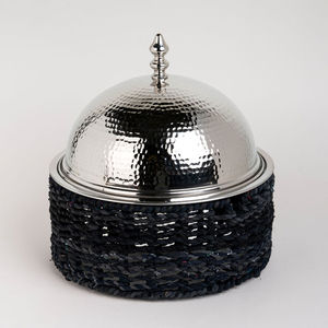 Antique Decorative Metal Serving Hot <b>Pot</b> With Stand Insulated Casserole Serving <b>Soup</b> <b>Pot</b> Silver Food Storage Hotpot - Product Image 6