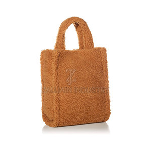 Smooth Fabric Fleece Bag <b>Plush</b> Everyday Tote Comfortable Shoulder Straps Spacious Interior Lightweight Fashion Accessory - Product Image 3