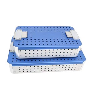 Boîte à instruments pour autoclave, conteneur de stérilisation en aluminium anodisé de haute qualité, plateau d'insertion en silicone - Product Image 2