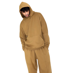Men's Fleece Streetwear Hoodie Tracksuit Set Pullover Hooded Sweatshirt Regular Fit Drawstring <b>Trousers</b> Casual Winter Sportswear - Product Image 5
