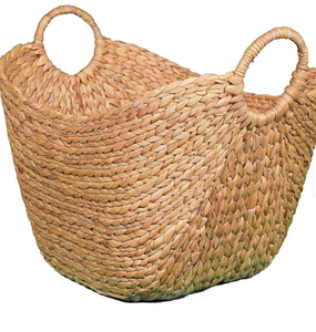 Sac à linge en fibre naturelle de jute avec poignées robustes pour le lavage et le rangement - Product Image 4