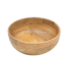 Ensemble de 4 bols ronds en bois massif pour aliments et fruits, qualité supérieure, vaisselle de cuisine, bols à mélanger, style indien - Product Image 4