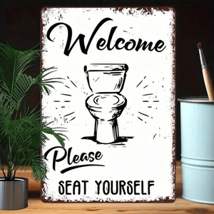 ป้ายอะลูมิเนียมสไตล์วินเทจขนาด 8x12 นิ้ว CIFbuy ตกแต่งผนังไม้สำหรับบาร์ คาเฟ่ ห้องน้ำ พร้อม TikTok สำหรับบริการรับสินค้า Temu - Product Image 1