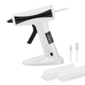 Rechargeable Cordless 2200mAh Battery Hot-Melt Glue Gun Kit <b>Mini</b> Wireless with 20 <b>Pcs</b> Glue Sticks Fast Pre-Hot Glue Gun - Product Image 2