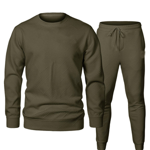Wholesale Heavyweight Fleece Men's Sweatsuit 2-Piece Hoodie O-Neck <b>Jogger</b> <b>Set</b> <b>Plus</b> <b>Size</b> Printed Sweatshirt Sweatpants for Men - Product Image 6