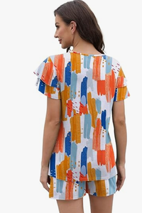 Conjunto de Ropa Informal para Mujer, Verano, Cómodo, Dos Piezas, Manga Corta - Product Image 5