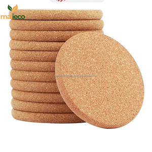 Posavasos de corcho natural personalizados al por mayor, alfombrillas y almohadillas circulares redondas en varios tamaños y grosores, Estilo clásico - Product Image 3