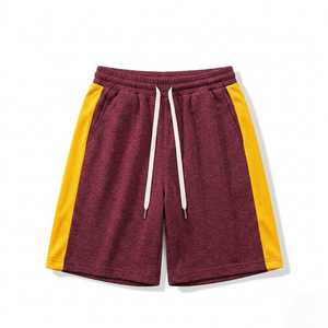 Shorts de sport décontractés pour hommes, respirants, avec empiècements latéraux, pour l'été, la gym, l'entraînement, la course à pied, taille élastique avec cordon de serrage, coupe confortable - Product Image 4