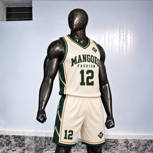 Conjunto de Camiseta y Pantalones Cortos de Baloncesto Sublimados Personalizados con Diseño de Franja Lateral, Secado Rápido y Absorción de Humedad para Clubes Deportivos Amateurs - Product Image 5