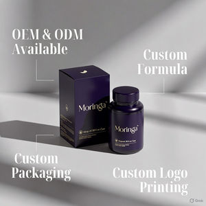 Capsules de poudre de feuilles de Moringa naturelles, certifiées ISO, fabricant de produits nutraceutiques, qualité d'exportation - Product Image 2