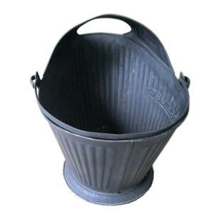 Seau à charbon en fer finition cuivre antique de style moderne, ensemble de cheminée et accessoires faits à la main de haute qualité - Product Image 3