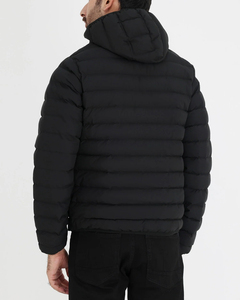 Mens Hooded Puffer Jacket Winter Down Alternative <b>Coat</b> Warm Quilted Outerwear Casual Outdoor Wear - Product Image 5