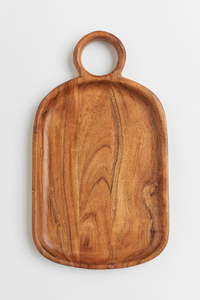 Bandeja de Madera Multiusos |   Plato de Madera Sólida Sostenible para Servir Comida, Té, Bocadillos y Decoración de Mesa - Product Image 6