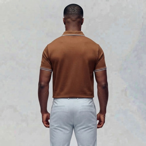 Low MOQ Custom Drop Shoulder Oversize Polo <b>Collar</b> Mens <b>T</b> <b>Shirt</b> Outdoor Casual Loose Breathable Pocket Men's <b>T</b> <b>Shirts</b> - Product Image 6